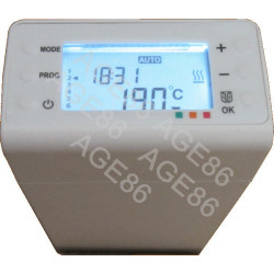 Thermostat avec programmation pour radiateur à fluide